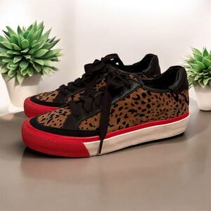 Rag & Bone Army Cheetah Print Low Top Leather - 37.5 - Great Condition